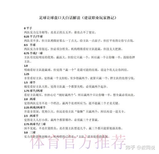 世界杯竞猜指南:让球规则与盘口玩法全面解读 世界杯竞猜指南:让球规则与盘口玩法全面解读